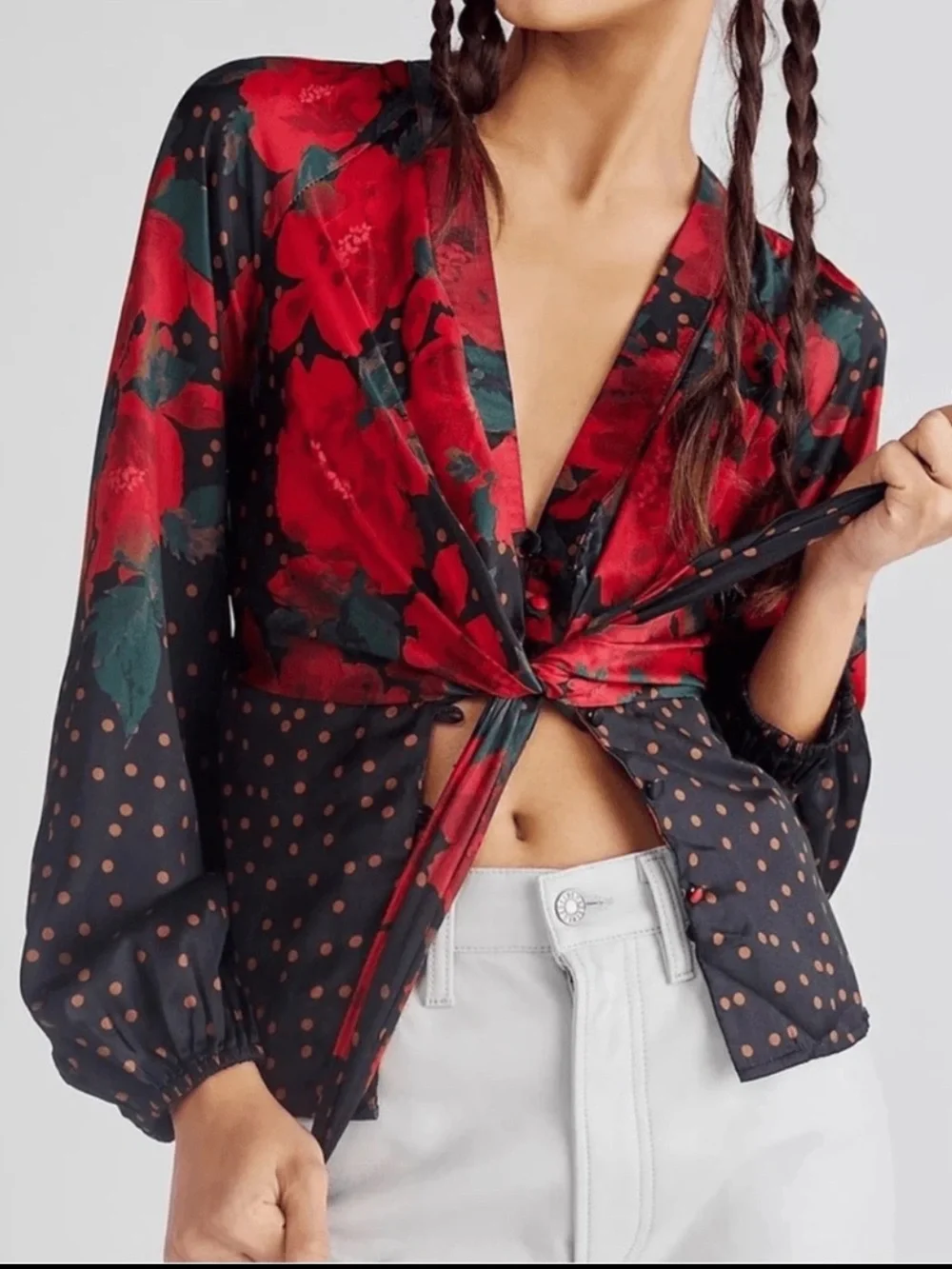 NWT Free People Run Free Blouse
